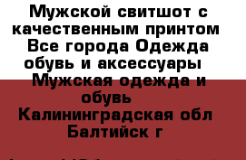 Мужской свитшот с качественным принтом - Все города Одежда, обувь и аксессуары » Мужская одежда и обувь   . Калининградская обл.,Балтийск г.